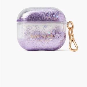 NWOT: Kate Spade confetti dot AirPods case (lavender cream multicolored)